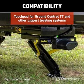 Lippert Ground Control RV 5th Wheel and Travel Trailer Leveling System Replacement Touchpad with Auto-Leveling Button - 421484