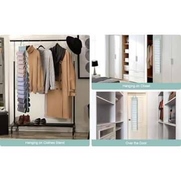 DHSFKBE Hanging Closet Organizer with 26 Compartments