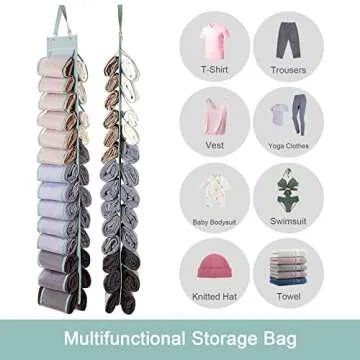 DHSFKBE Hanging Closet Organizer with 26 Compartments