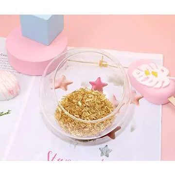 Glass Bugle Beads Penta Angel 1100Pcs /50g Mini Long Tube Seed Beads 2×6mm Small Craft Loose Spacer Beads for Earring Bracelets Necklace Waist Beads Jewelry Making (Gold)