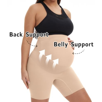 KUNINDOME Maternity Shapewear Shorts for Expecting Moms