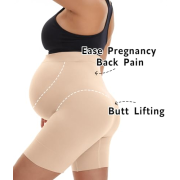 KUNINDOME Maternity Shapewear Shorts for Expecting Moms