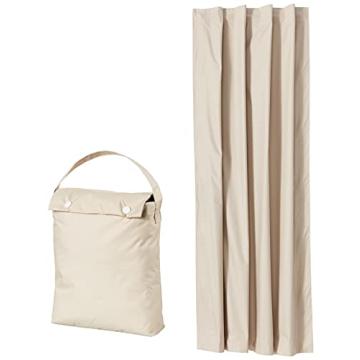 Amazon Basics Portable Blackout Curtain Shade with Suction Cups, 50" x 78", 1-Pack, Beige