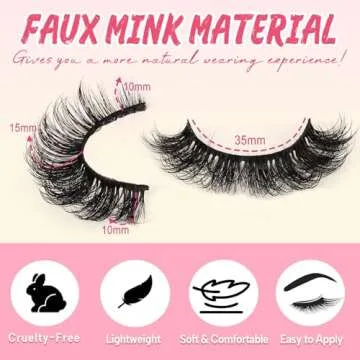 Ahrikiss D Curl Fluffy Strip Lashes for Natural Glam