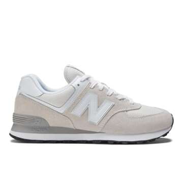 New Balance Men's 574 Core Sneaker - Comfort Meets Sustainability in Nimbus Cloud/White