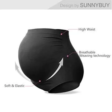 SUNNYBUY Maternity High Waist Underwear for Comfort