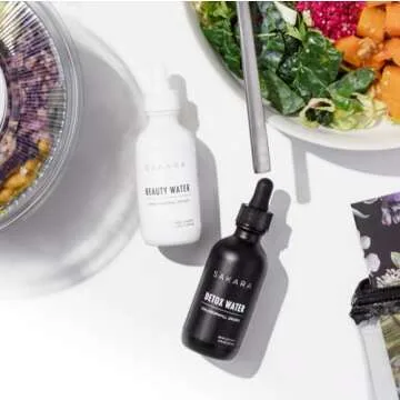 Sakara Beauty Water + Detox Water Drops, 60 Servings - Trace Mineral Drops & Chlorophyll Liquid Drops, Liquid Magnesium, Chloride, Sodium, Potassium, Boron Supplements, Liquid Chlorophyll Drops