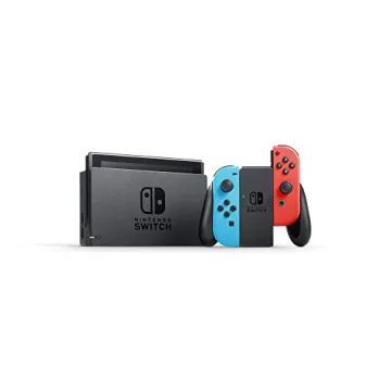 Nintendo Switch Neon Blue & Red Joy-Con Bundle with Mario Kart