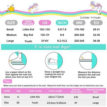 Adjustable Light Up Rainbow Unicorn Roller Skates