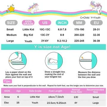 Adjustable Light Up Rainbow Unicorn Roller Skates