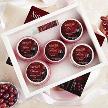 NUTRIGLOW 5 In 1 Face Massager Wine Facial Kit