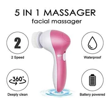 NUTRIGLOW 5 In 1 Face Massager Wine Facial Kit