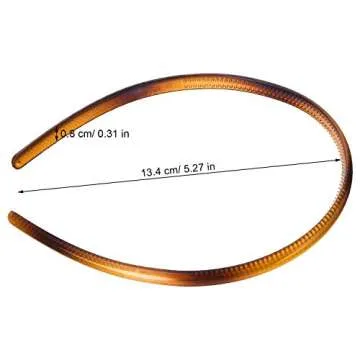 WILLBOND 6 Plastic Headbands - Stylish & Comfortable