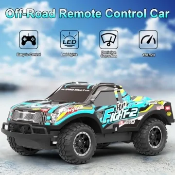LED Remote Control Car for Kids - Durable Racing Toy