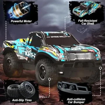 LED Remote Control Car for Kids - Durable Racing Toy