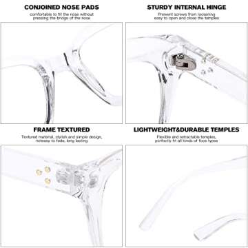 Vintage Clear Lens Glasses for Women | Pro Acme