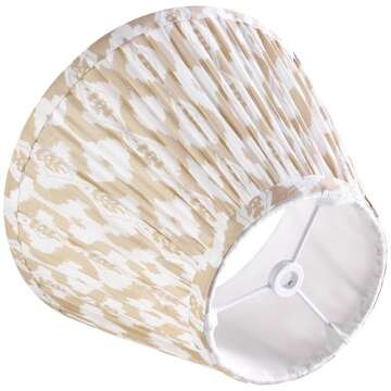 GOSO Small Pleated Art Deco Lamp Shades for Elegant Lighting