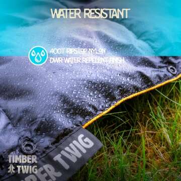 Timber Twig Outdoor, Travel, and Camping Puffy Down Blanket - Its Packable, Lightweight, and Warm - Midnight Ember