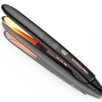 Vanessa Pro Flat Iron: Sleek Style & Versatile Curls in One Pass