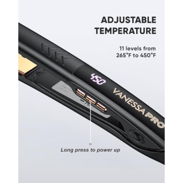 Vanessa Pro Flat Iron: Sleek Style & Versatile Curls in One Pass