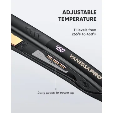 Vanessa Pro Flat Iron: Sleek Style & Versatile Curls in One Pass
