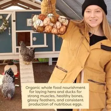 Scratch and Peck Whole Grain Layer Crumbles Chicken and Duck Feed - Corn-Free and Soy-Free - 16% Protein, Certified Organic and Non-GMO Project Verified Chicken Food - 25 lbs Bag