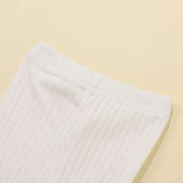 LXXIASHI Newborn Ribbed Leggings - Unisex Cotton Trousers