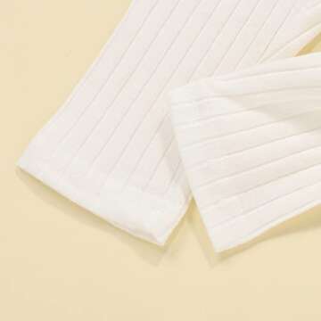 LXXIASHI Newborn Ribbed Leggings - Unisex Cotton Trousers