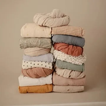 Mushie Extra Soft Muslin Crib Sheet for Cozy Sleep
