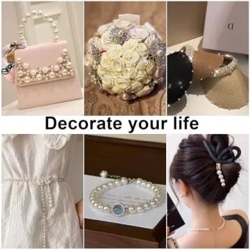 Phinus 1950 Pcs Pearl Beads for Crafts and Jewelry