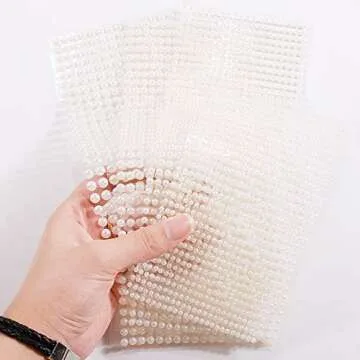 2800Pcs Beige Pearl Stickers for Scrapbooking Crafts