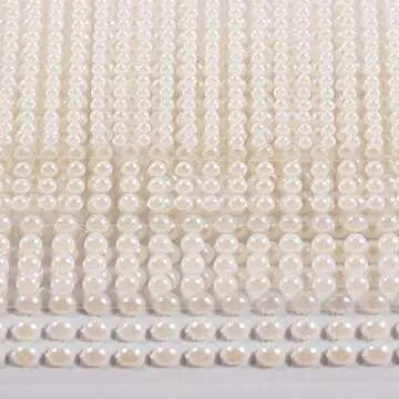 2800Pcs Beige Pearl Stickers for Scrapbooking Crafts
