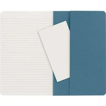 Moleskine Cahier Journal, Soft Cover, Large (5" x 8.25") Ruled/Lined, Black, 80 Pages (Set of 3)