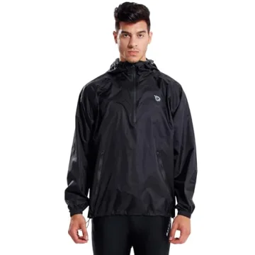 BALEAF Men's Waterproof Lightweight Rain Jacket for Active Use