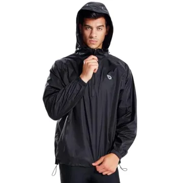 BALEAF Men's Waterproof Lightweight Rain Jacket for Active Use