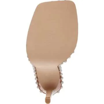 Steve Madden Women's Zaylee Heeled Sandal, Clear, 8