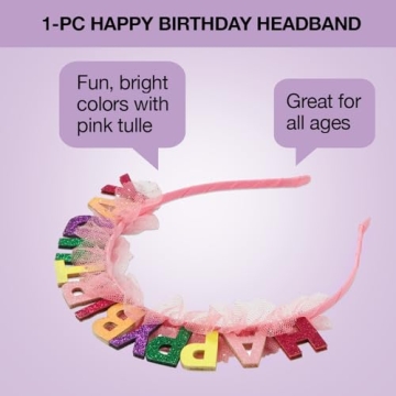 Scunci Birthday Headband - Bright Fun for All Ages