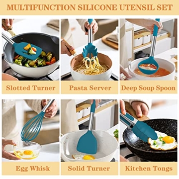 Umite Chef 43 PCS Silicone Kitchen Utensil Set for Easy Cooking