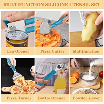 Umite Chef 43 PCS Silicone Kitchen Utensil Set for Easy Cooking