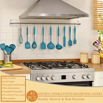 Umite Chef 43 PCS Silicone Kitchen Utensil Set for Easy Cooking