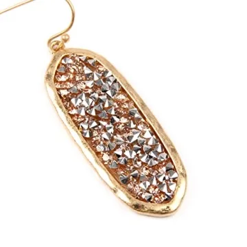 Stylish Glitter Rhinestone Drop Earrings for Women