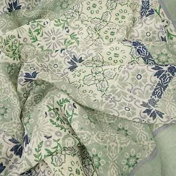 Large Lightweight Floral Printed Scarf for Women