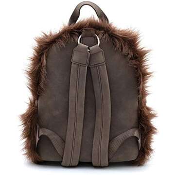 Loungefly x Star Wars The Empire Strikes Back 40th Anniversary Chewbacca Backpack (Brown, One Size)