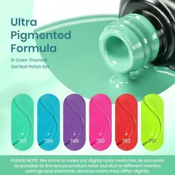 Beetles Gel Polish 6 Colors for Ultimate DIY Nail Art