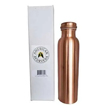 Buy American Ayurveda 100% Pure Copper Water Bottle - 900ml Leak Proof