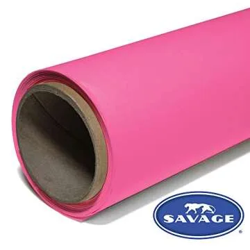 Savage Seamless Paper Photography Backdrop - Color #37 Tulip, Size 53 Inches Wide x 18 Feet Long, Ba...