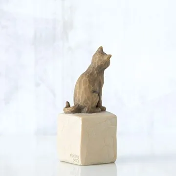 Willow Tree Love My Cat (Dark), Sculpted Hand-Painted Figure