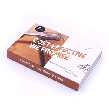 ATOPLEE 10PCS Carbide Rotary Tool Bits for Wood and Metal