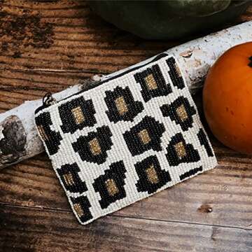 Bamboo Trading Company SHCP026 Club Bag Collection Leopard Coin Purse, 4-inch Length