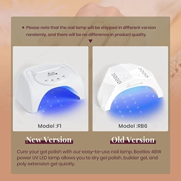 Beetles Gel Nail Polish Kit with 48W Lamp - DIY Manicure Kit